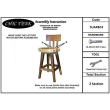 Suar Costa Mesa Live Edge Barstool