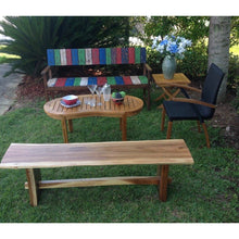 Suar Live Edge Slab Backless Bench approximately 71" long