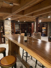 Suar Live Edge Unique Slab Bar Table, 118" (choice of table tops)