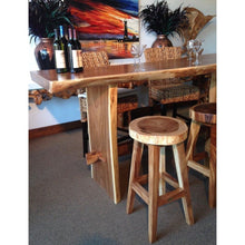 Suar Live Edge Unique Slab Bar Table, 118" (choice of table tops)