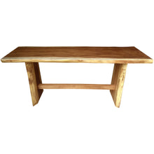 Suar Live Edge Unique Slab Bar Table, 98 Inch (choice of table tops)