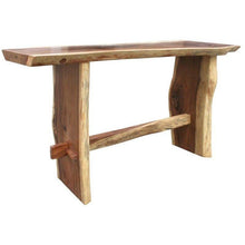 Suar Live Edge Unique Slab Bar Table, 118" - Chic Teak
