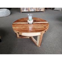 Suar Live Edge Round Coffee Table - 32 inch