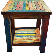 Marina Del Rey Recycled Teak Wood Boat Side Table