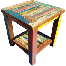 Marina Del Rey Recycled Teak Wood Boat Side Table