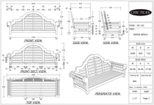 Teak Wood Lutyens Double Swing