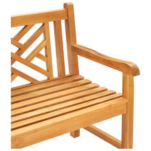 Teak Wood Chippendale Double Bench