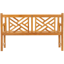 Teak Wood Chippendale Double Bench