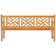 Teak Wood Chippendale Triple Bench