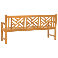 Teak Wood Chippendale Triple Bench