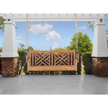 Teak Wood Chippendale Double Swing
