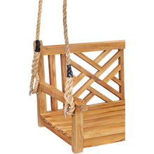 Teak Wood Chippendale Double Swing