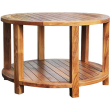 Teak Wood Bahama Round Coffee Table - Chic Teak