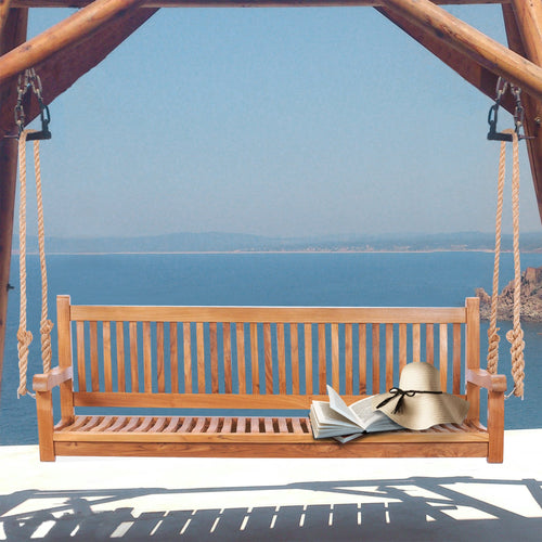 Teak Wood Elzas Double Swing