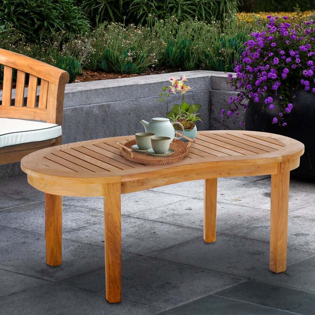 Teak Wood Peanut Coffee Table by Chic Teak Canada only CAD $999.44
