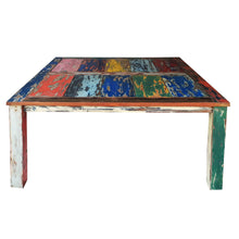 Marina del Rey Square Dining Table made from Recycled Teak Wood Boats, 47 inch
