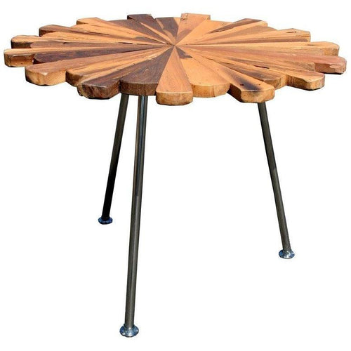 Teak Wood Matahari Side Table - Chic Teak