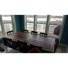 Marina del Rey Rectangular Dining Table Made From Recycled Teak Wood Boats, 71 X 43 Inches