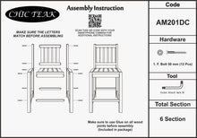 Teak Wood Abaco Barstool