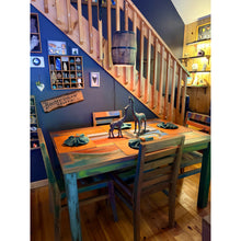 Marina del Rey Rectangular Dining Table Made From Recycled Teak Wood Boats, 55 X 35 Inches