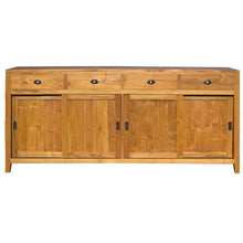 Waxed Teak Wood Rhone Buffet / Media Center, Large