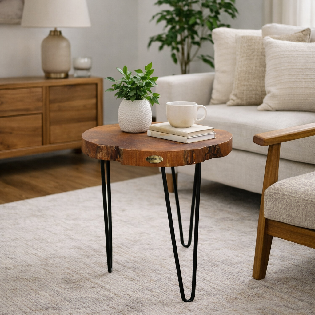Teak Wood Freedom Side Table