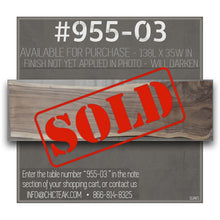 Suar Live Edge Unique Slab Dining/Conference Table - 138" Long (choice of table tops)