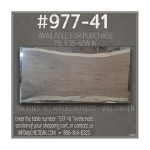 Suar Live Edge Unique Slab Dining Table - 79" Long (choice of table tops)