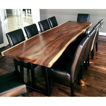 Suar Live Edge Single Slab Hardwood Dining Table/Conference Table, 236 L x 43 W in.