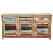 Marina del Rey Chest / Media Center 3 Doors and 3 Drawers made from Recycled Teak Wood Boats