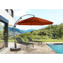 Sun Garden 13 Ft. Easy Sun Cantilever Umbrella and Parasol, the Original from Germany, Natural Canopy with Bronze Frame