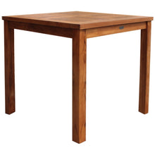 Teak Wood Florence Outdoor Patio Bistro Table, 27 Inch