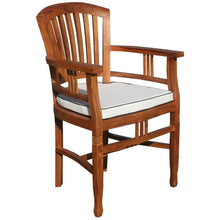7 Piece Teak Wood Sun Table/Chair Set With Cushions