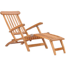 Teak Wood Titanic Outdoor Reclining Steamer Chair