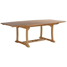 9 Piece Semi Rectangular Teak Wood Boston Table/Chair Set With Cushions