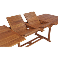 Teak Wood Italy Rectangular Double Extension Table