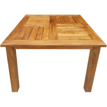 Teak Wood Seville Outdoor Patio Counter Height Bistro Table - 27 inch