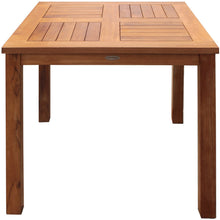 Teak Wood Florence Outdoor Patio Bistro Table, 35 Inch