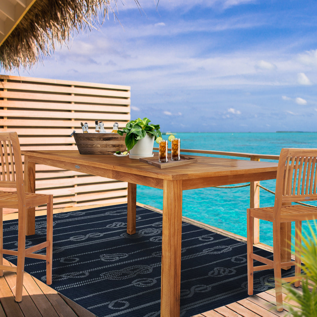 Teak Wood Maldives Rectangular Bistro Table, Bar Height (55