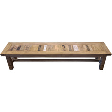 Recycled Teak Wood Castello Backless Bathroom Bench, 63 inch