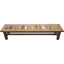 Recycled Teak Wood Tuscany Backless Bench, 79 Inch