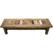 Recycled Teak Wood Tuscany Backless Bench, 63 Inch
