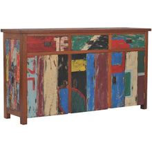 Marina del Rey Buffet with 3 Doors and 3 Drawers Made from Recycled Teak Wood Boats - 63" Wide
