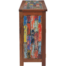 Marina Del Rey Recycled Teak Wood Linen Cabinet with 3 doors and 3 drawers