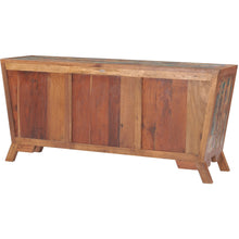 Cone Shaped Buffet Made From Recycled Teak Wood Boats - 72W x 33H in.