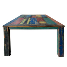 Rectangular Dining Table Made From Recycled Teak Wood Boats, 71 X 43 Inches