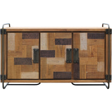 Recycled Teak Wood Mozaik Art Deco Storage Chest / TV Stand