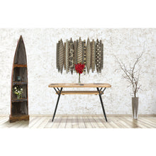 Recycled Teak Wood Brux Art Deco Console / Serving Table