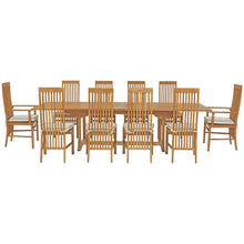 11 Piece West Palm Rectangular Double Extension Table Dining Set with 2 Arm and 8 Side Chairs