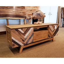 Recycled Teak Wood Brux Art Deco Dresser / Media Center, 63 Inch